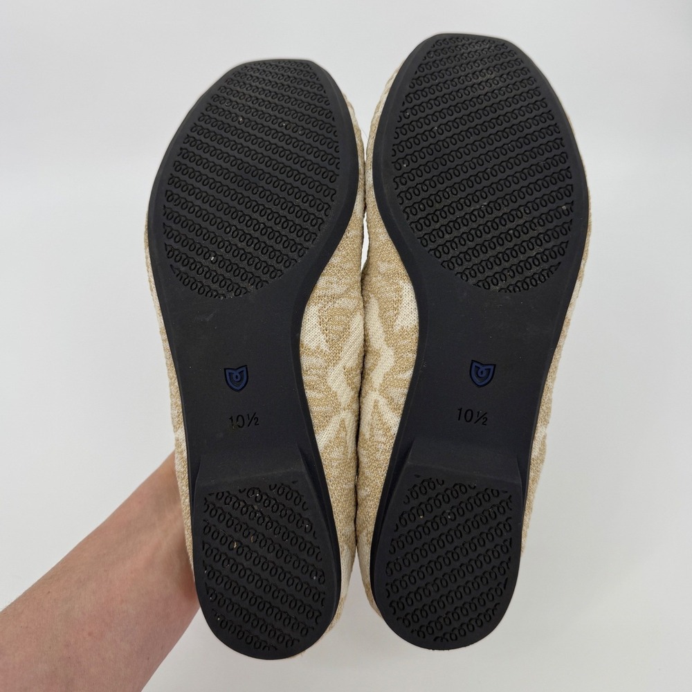 Rothy's Beige & Cream Jacquard Ballet Flats - Picture 9 of 11